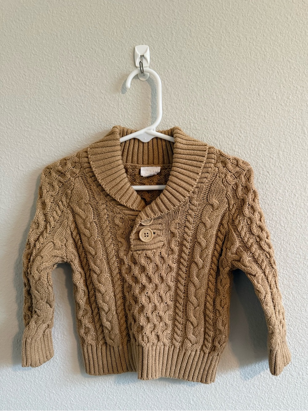 Jamie Kay Cotton Knit Jumper Latte Marle |  Size 6-12M